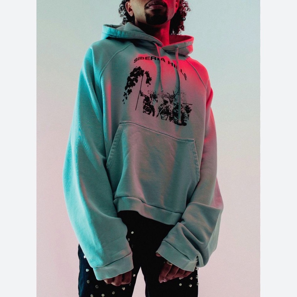 SIBERIA HILLS Batwing hoodie - Teal